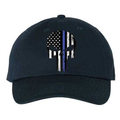 Punisher-Skull-Police-Thin-Blue-Line-Cap