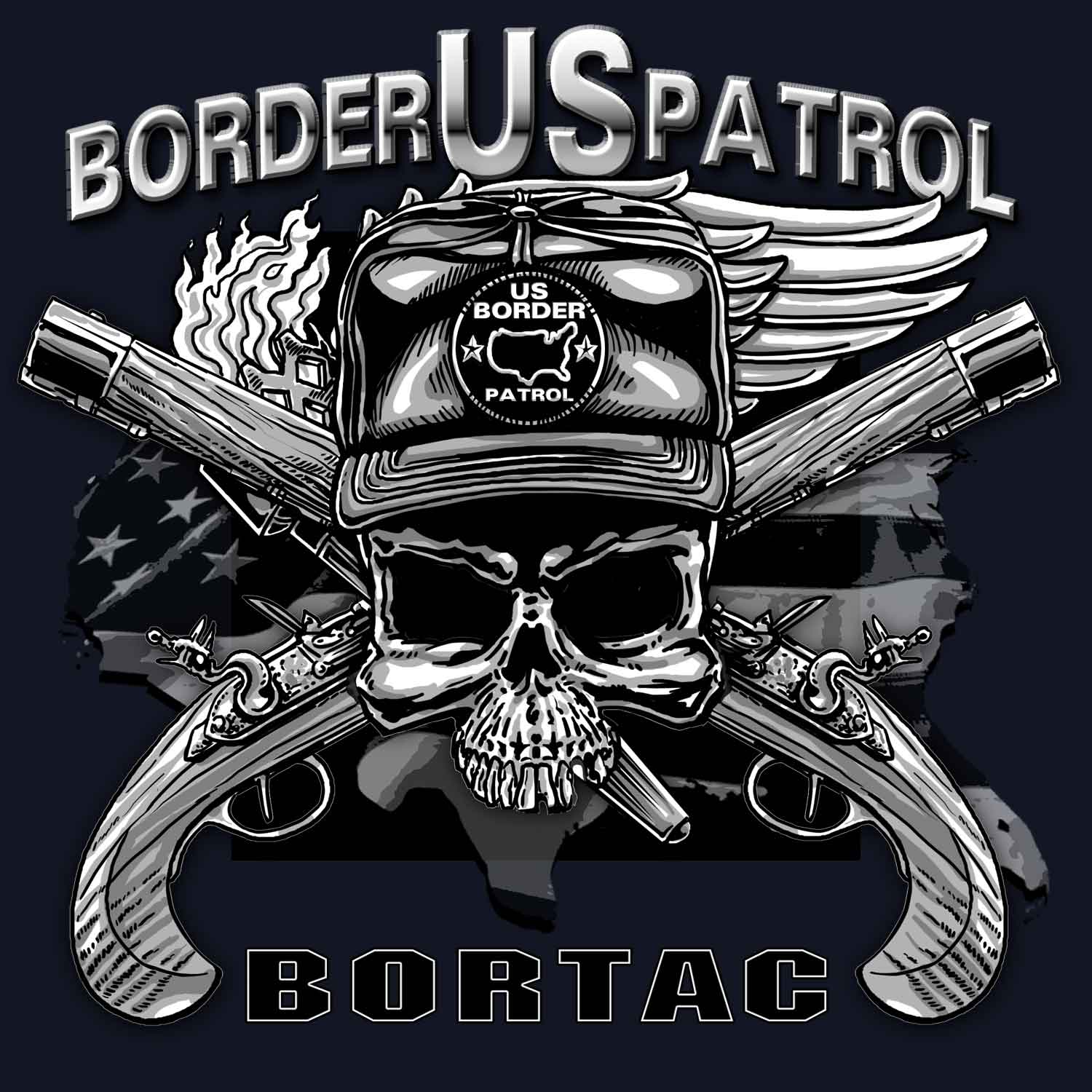 US Border Patrol BORTAC Police 3-18 Inch Custom Decal Sticker