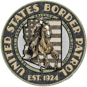 Arizona Border Patrol Sand Police 3-18 Inch Custom Decal Sticker