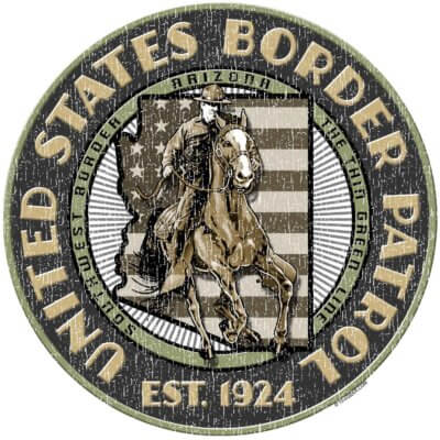 Arizona Border Patrol Sand Police 3-18 Inch Custom Decal Sticker