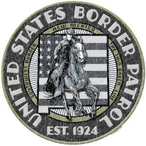New Mexico Border Patrol Silver Police 3-18 Inch Custom Decal Sticker