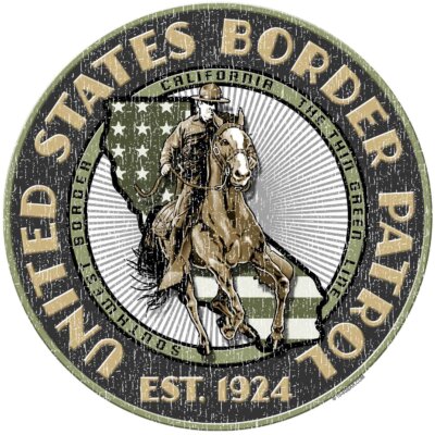 California Border Patrol Sand Police 3-18 Inch Custom Decal Sticker