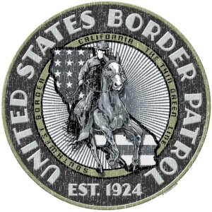 California Border Patrol Silver Police 3-18 Inch Custom Decal Sticker
