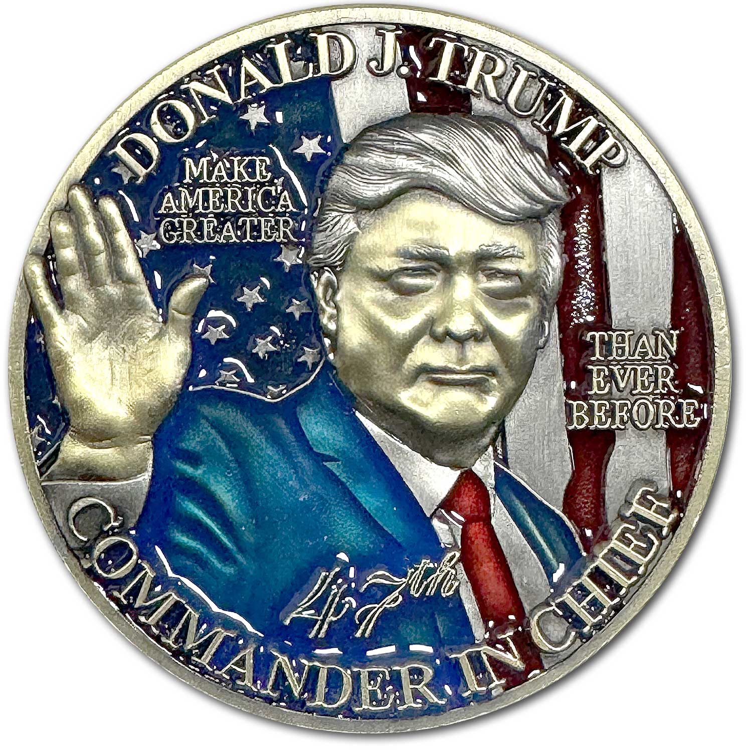 President Donald Trump 47th Commander In Chief Challenge Coin