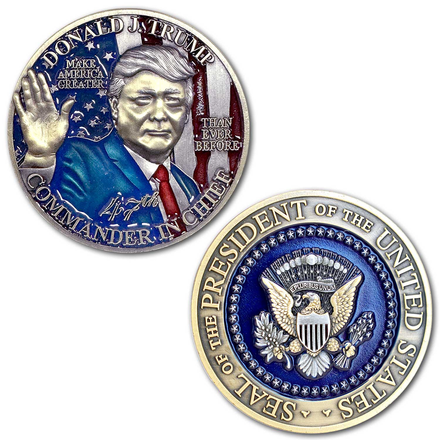 President Donald Trump 47th Commander In Chief Challenge Coin