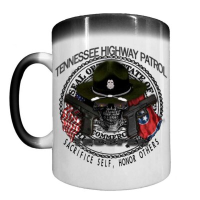 Tennessee Highway Patrol Law Enforcement Heat Activated 15 oz Ceramic Custom Coffee Mug