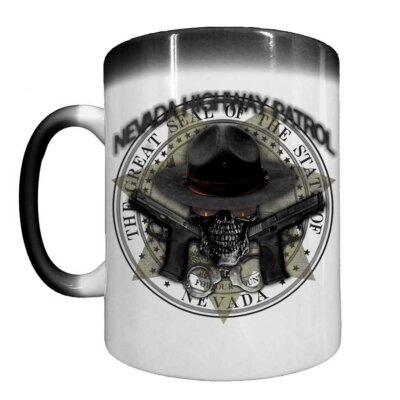 Nevada Highway Patrol Law Enforcement Heat Activated 15 oz Ceramic Custom Coffee Mug