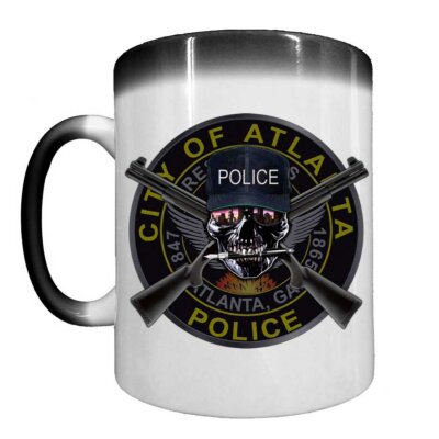 City of Atlanta Police Department Law Enforcement Heat Activated 15 oz Ceramic Custom Coffee Mug
