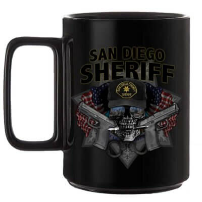 San Diego Sheriff Law Enforcement Black or White 15 oz Custom Coffee Mug
