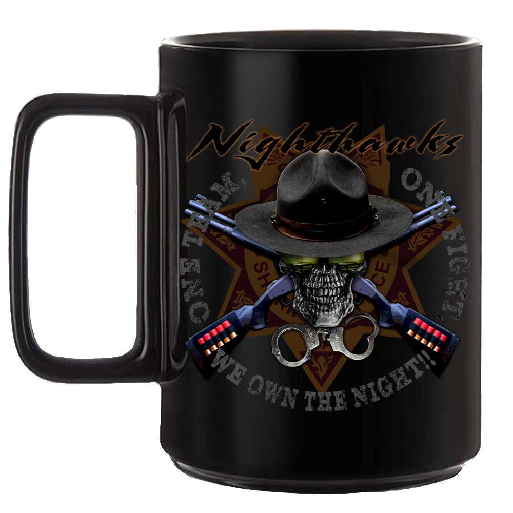 Nighthawks Georgia Sheriff Law Enforcement Black or White 15 oz Custom Coffee Mug