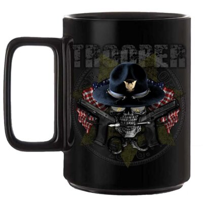 Colorado State Trooper Law Enforcement Black or White 15 oz Custom Coffee Mug