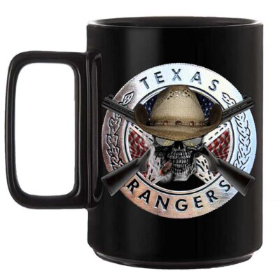 Texas Ranger Law Enforcement Black or White 15 oz Custom Coffee Mug