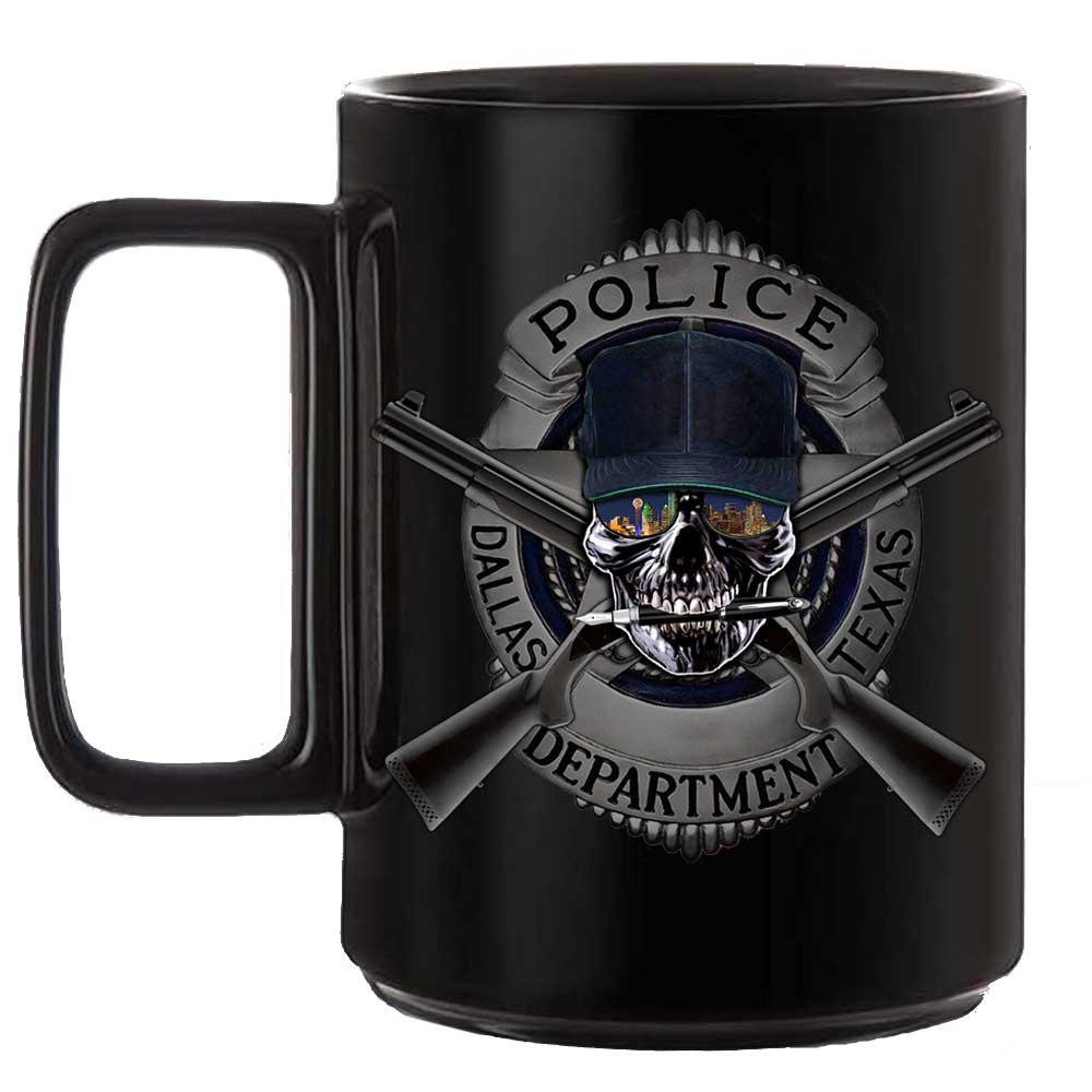 City of Dallas Police Department Law Enforcement Black or White 15 oz Custom Coffee Mug