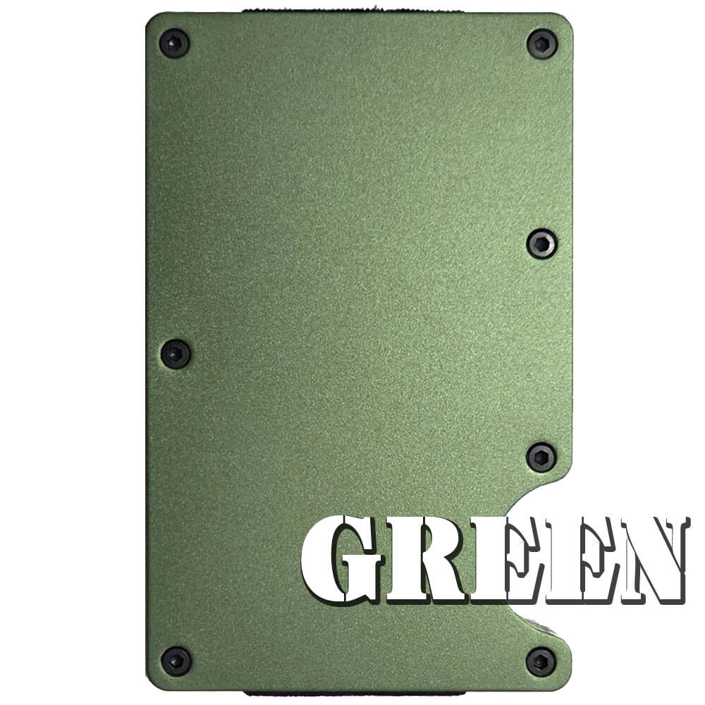 US Flag Weathered Custom Laser Engraved Metal-Plate Cardholder Police Men's Wallet - Image 4